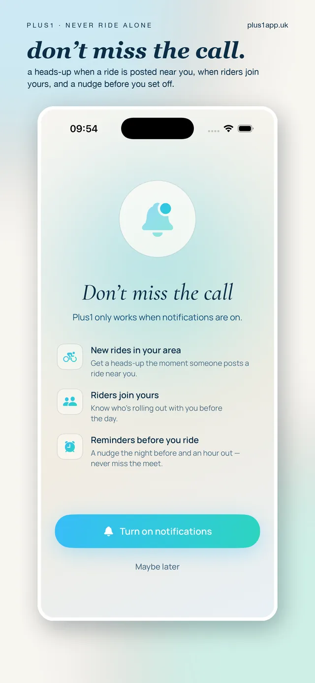 reminders before you ride