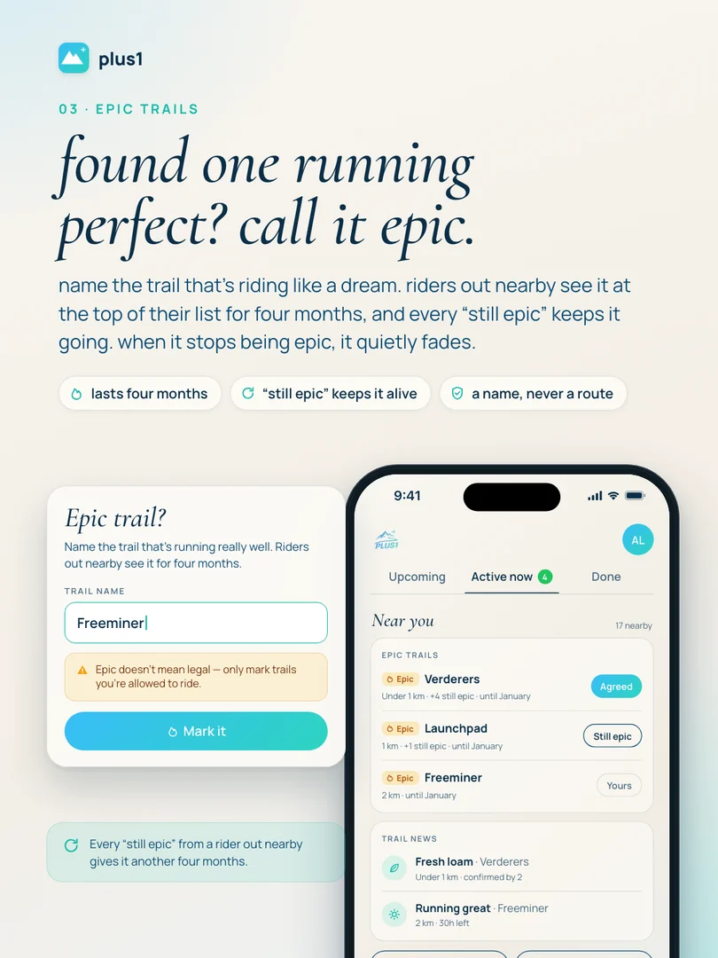 epic trails: found one running perfect? call it epic